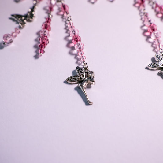 Roze/paarse elf ear cuffs