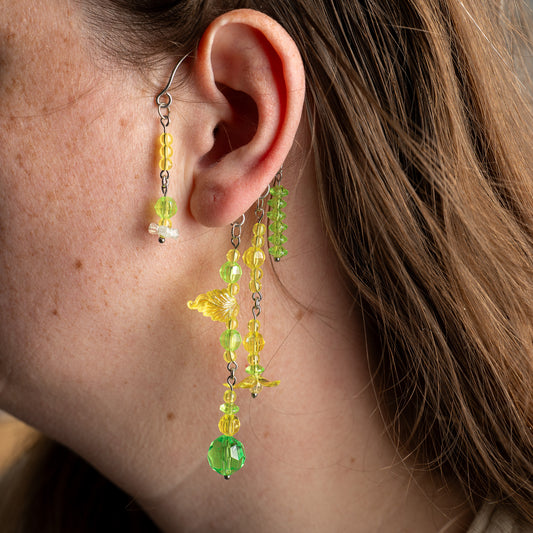 Ear cuffs Peridot Bloesem