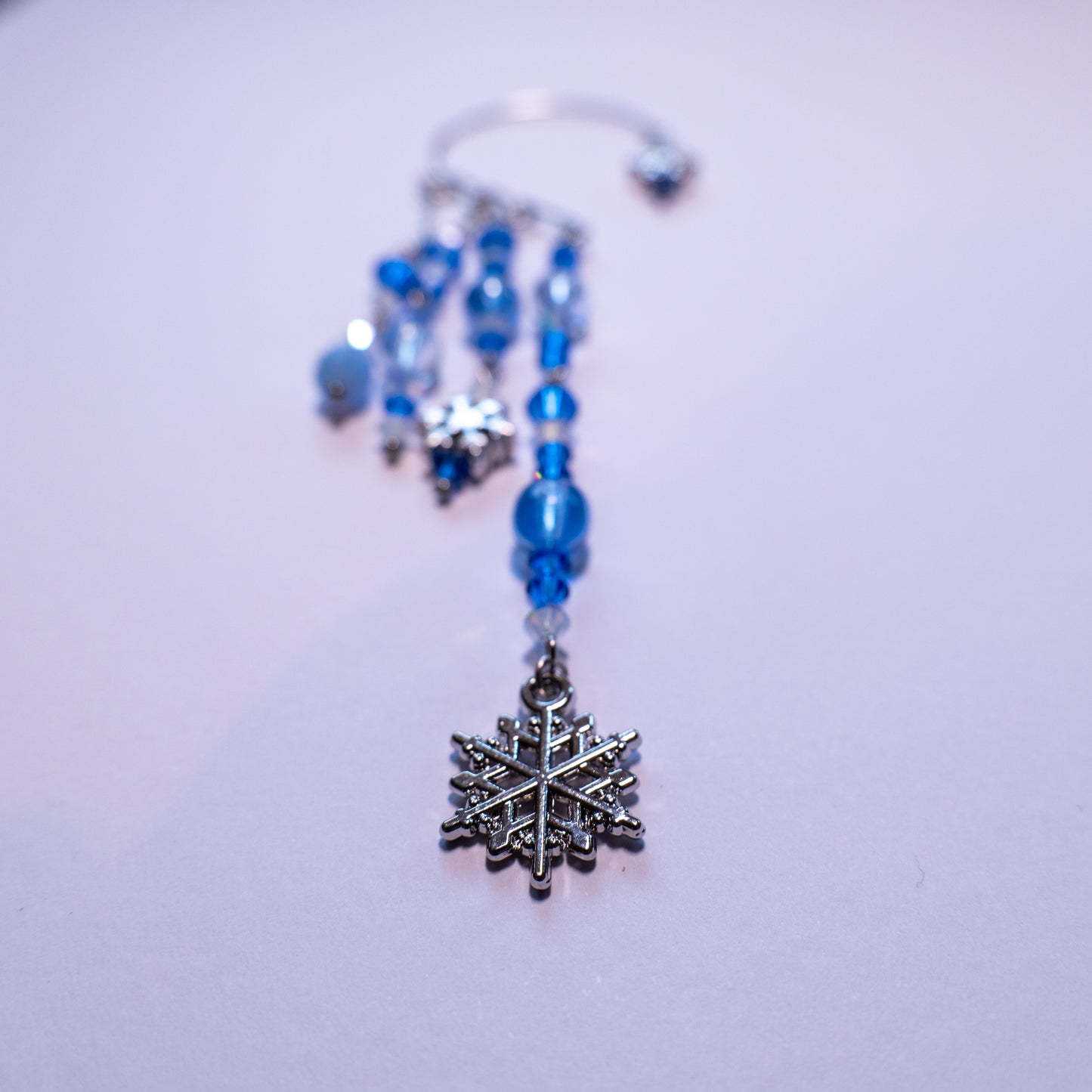 Ear cuffs with snowflakes