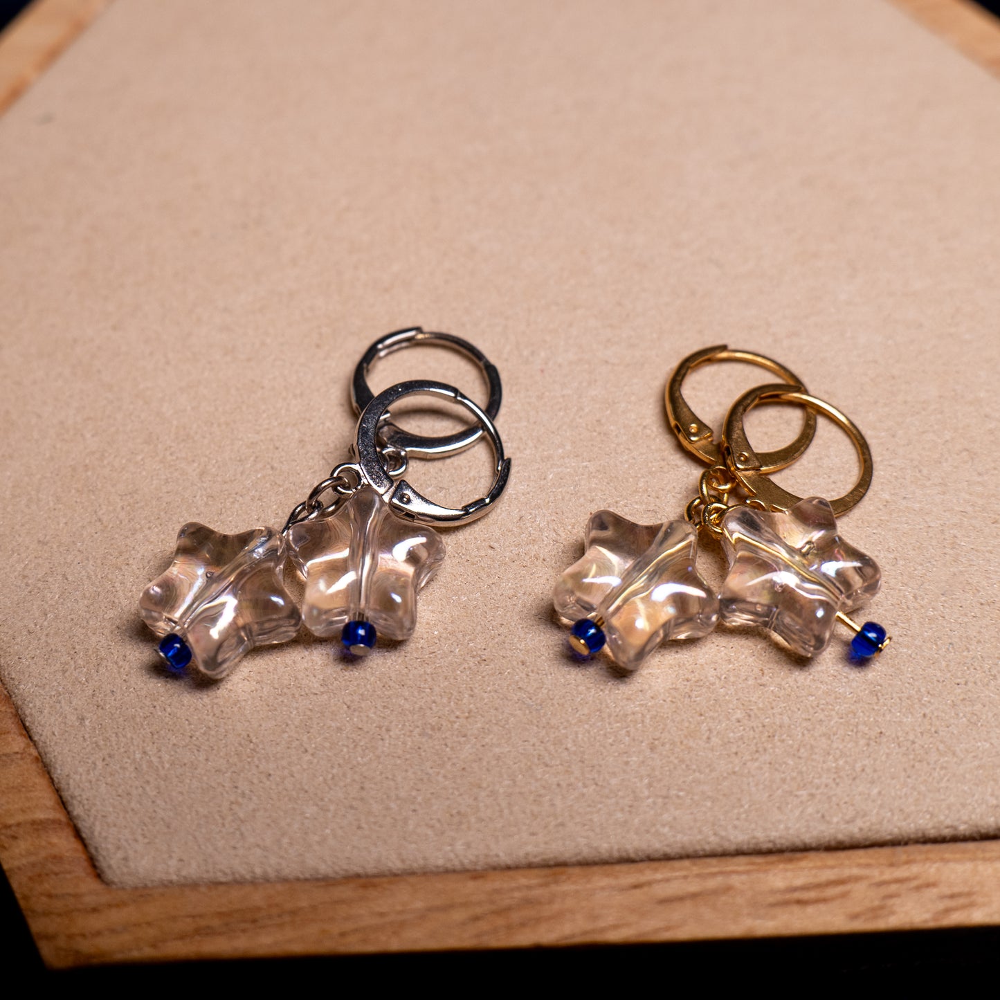 Kleine oorbellen met sterren