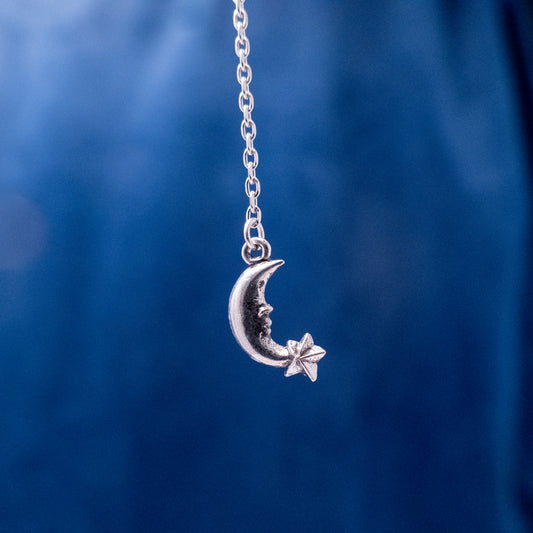 Ear cuffs met maan en sterren blauw