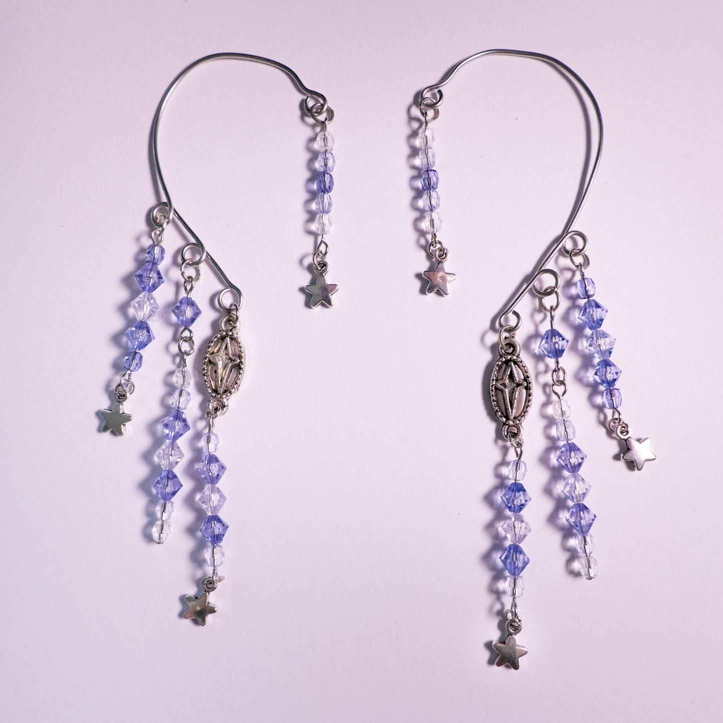Blauwe ster ear cuffs