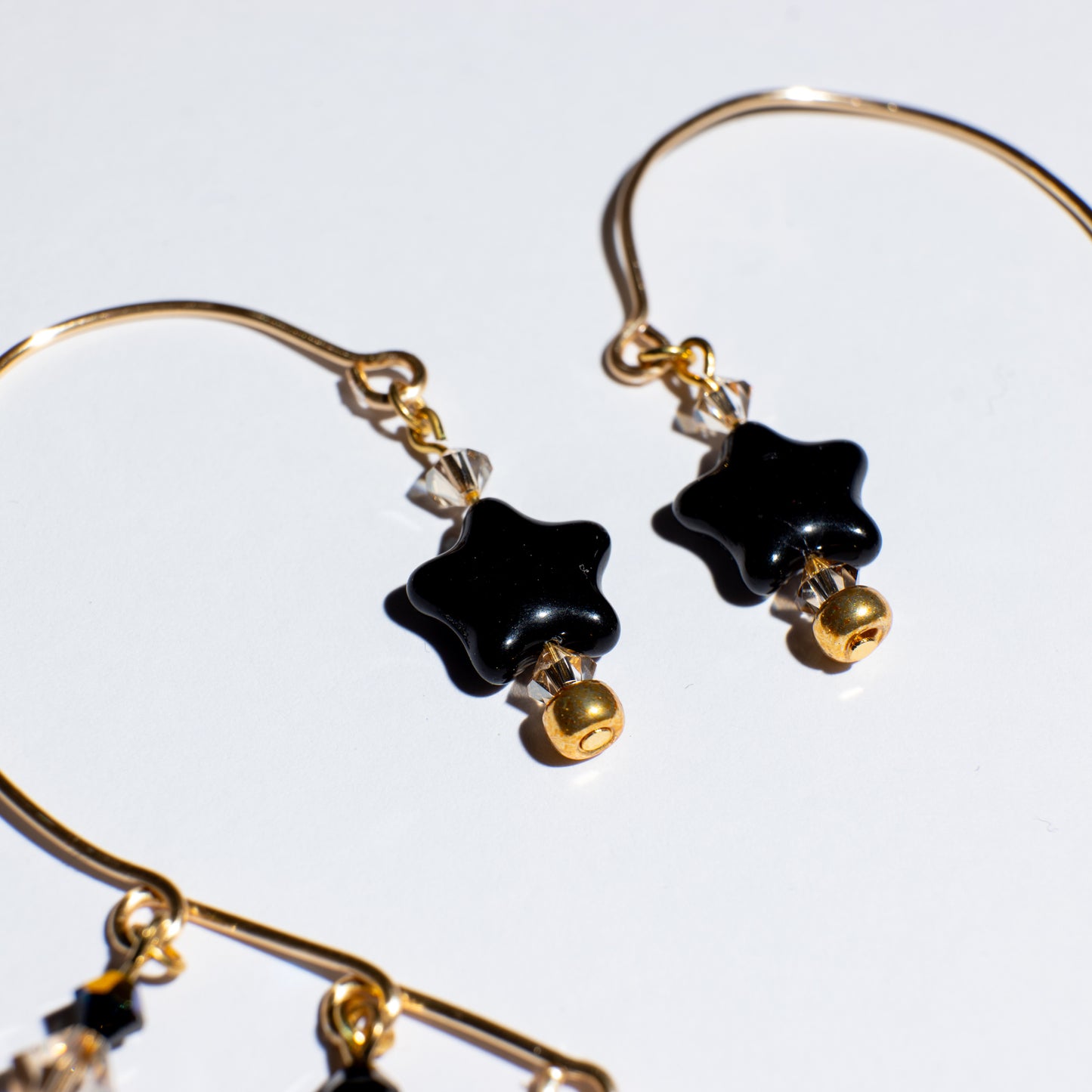 Ear cuffs Obsidian Heart