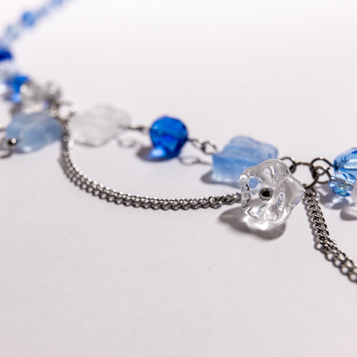 Blauwe kolibrie ketting