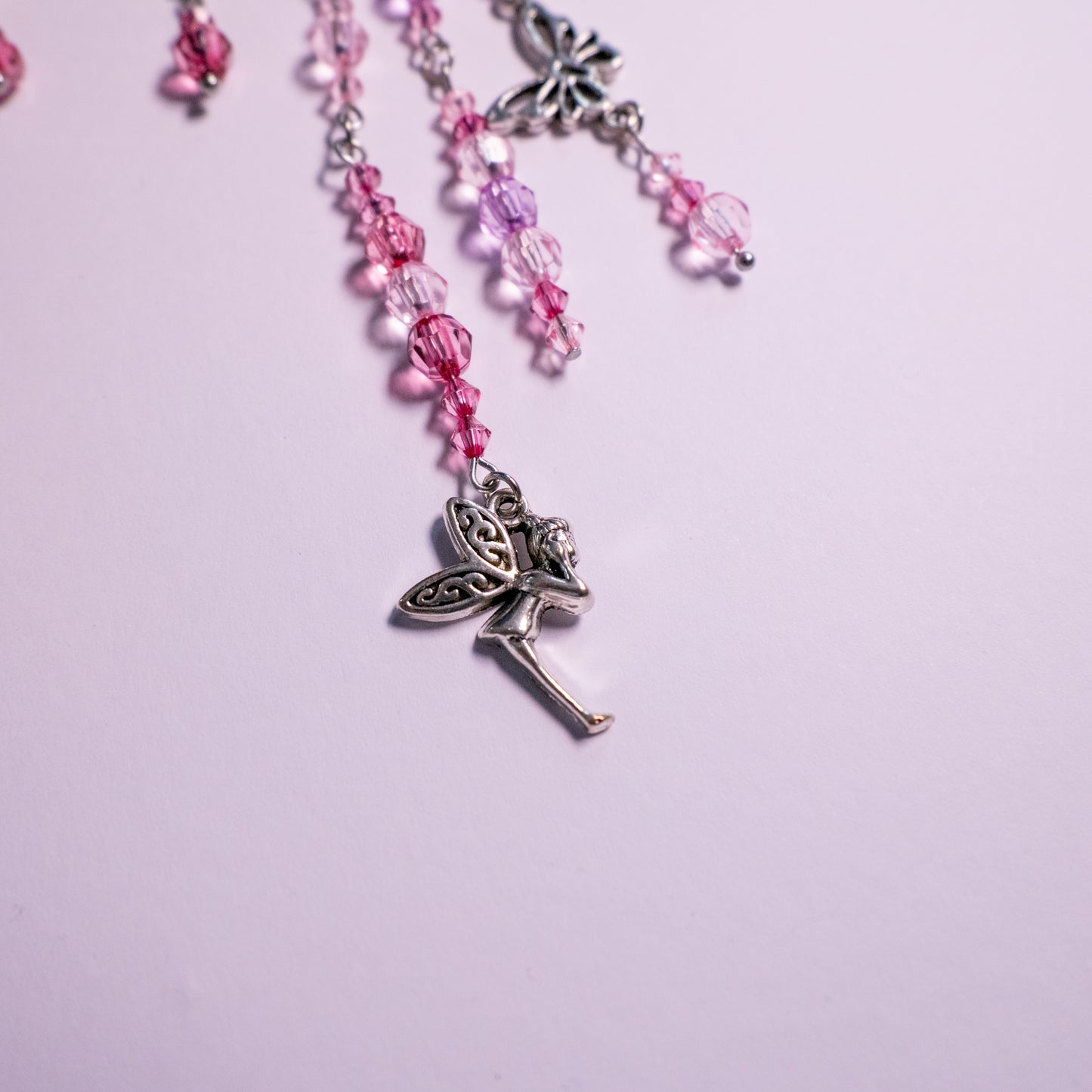 Roze/paarse elf ear cuffs