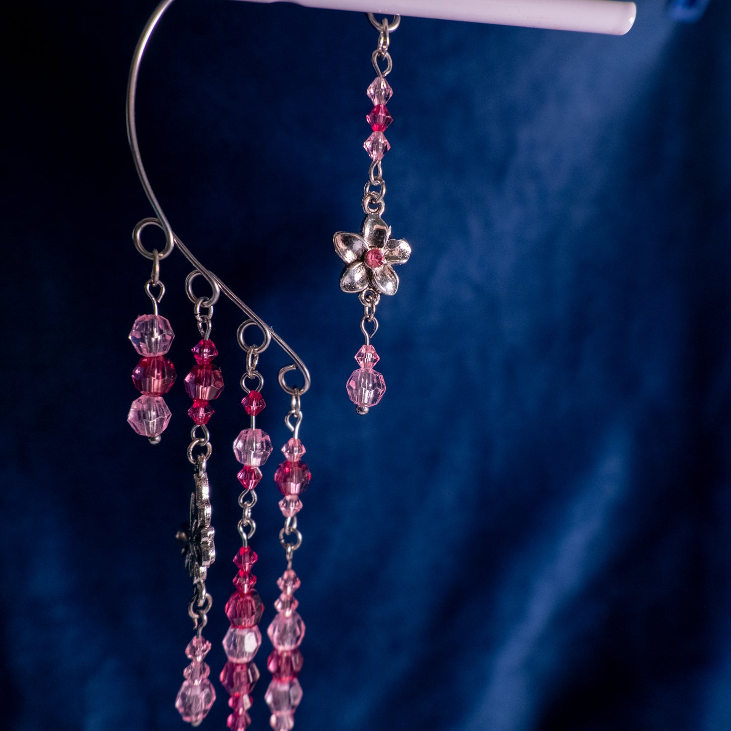 Roze/paarse elf ear cuffs