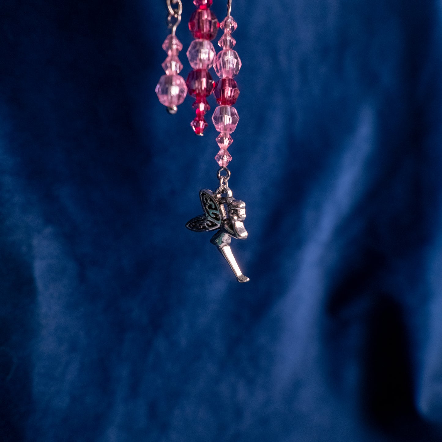 Roze/paarse elf ear cuffs