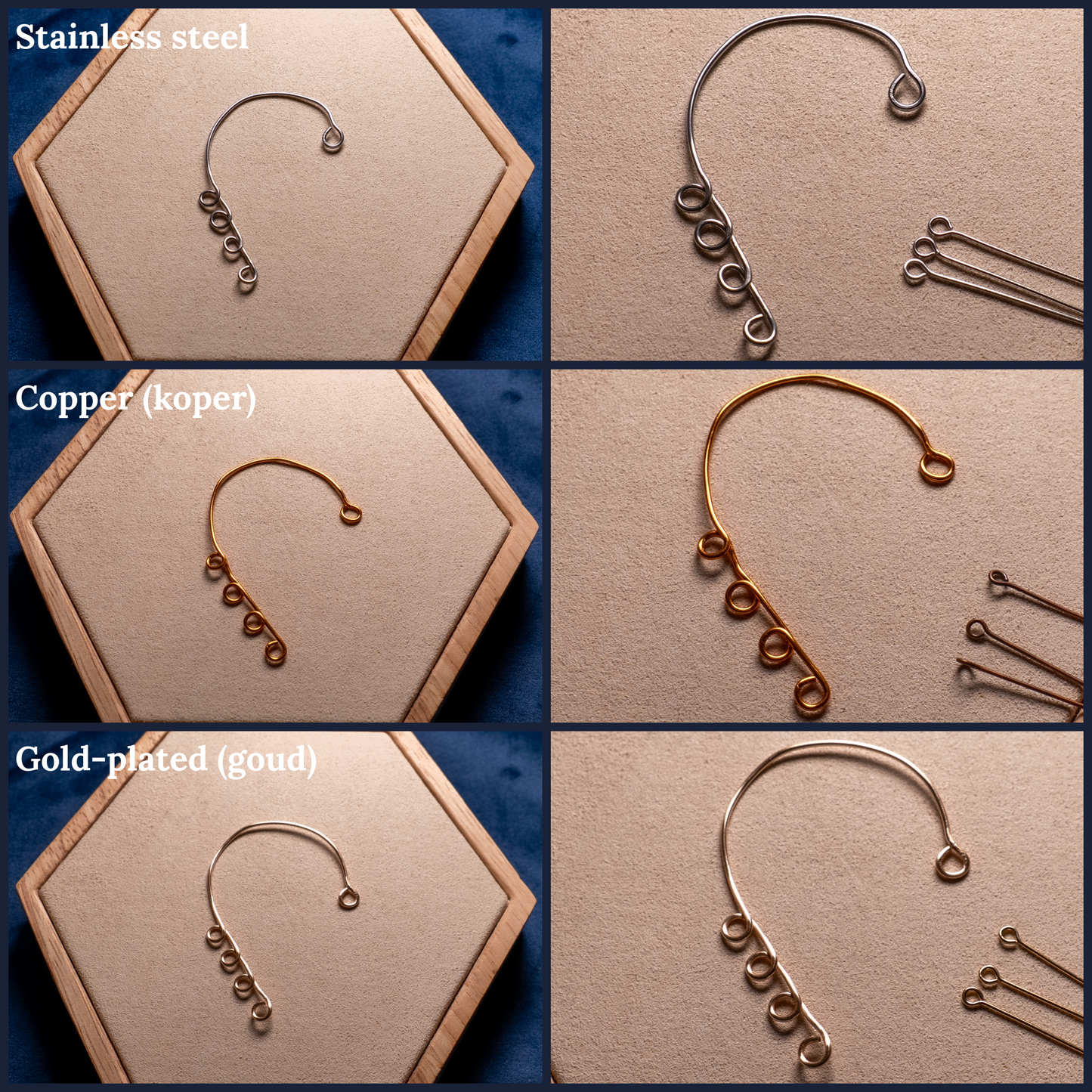 Mystery custom ear cuffs